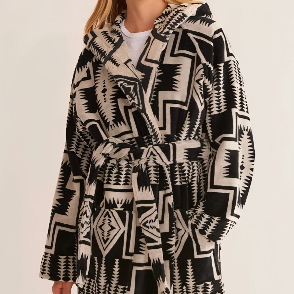 Pendleton Unisex Cotton Terry Velour Bathrobe Sz Sm-Med